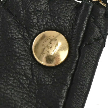Chanel Black Lambskin Bandana 19 Small Good
