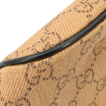 Gucci Brown Black Canvas GG Handbag