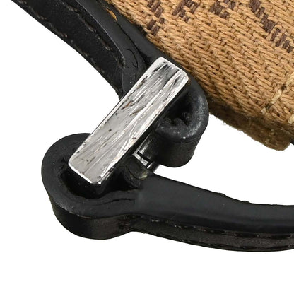 Gucci Brown Black Canvas GG Handbag