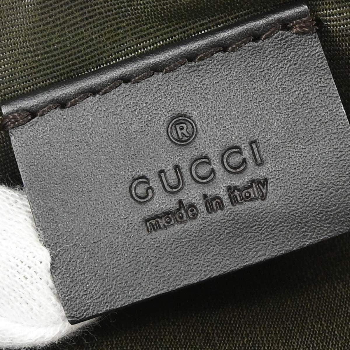 Gucci Brown Black Canvas GG Handbag