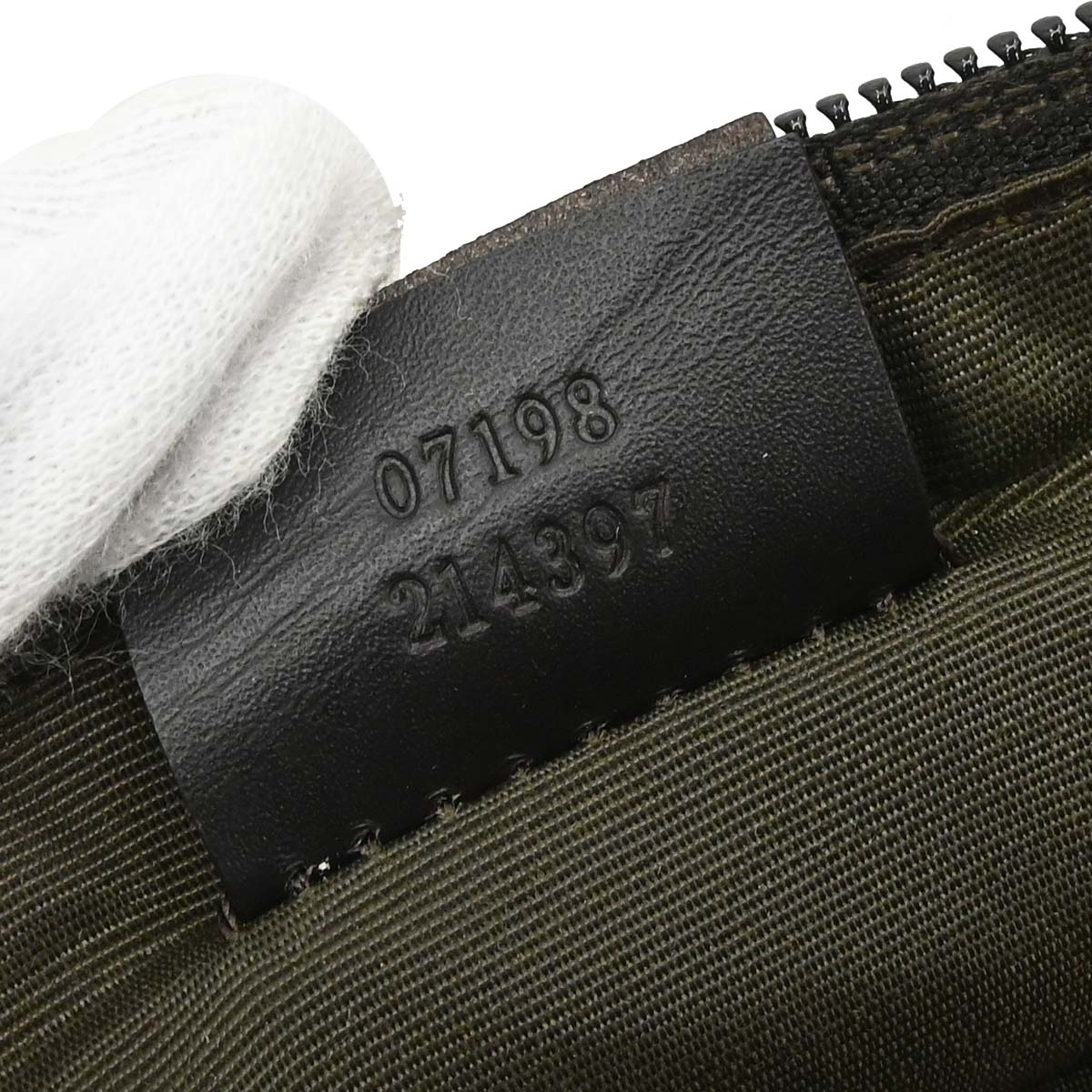 Gucci Brown Black Canvas GG Handbag