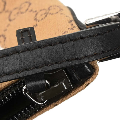 Gucci Brown Black Canvas GG Handbag