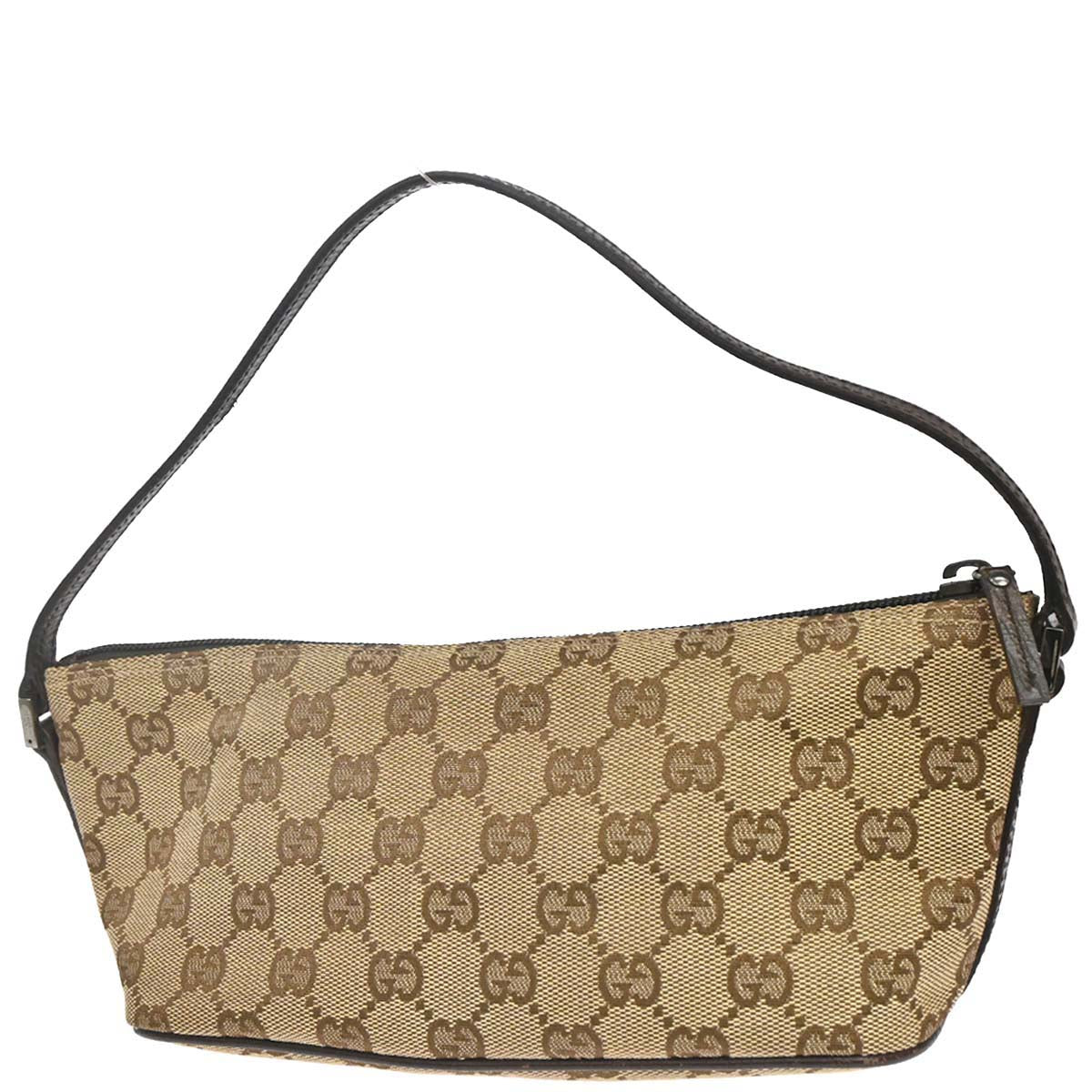 Gucci Beige Brown Canvas GG Handbag