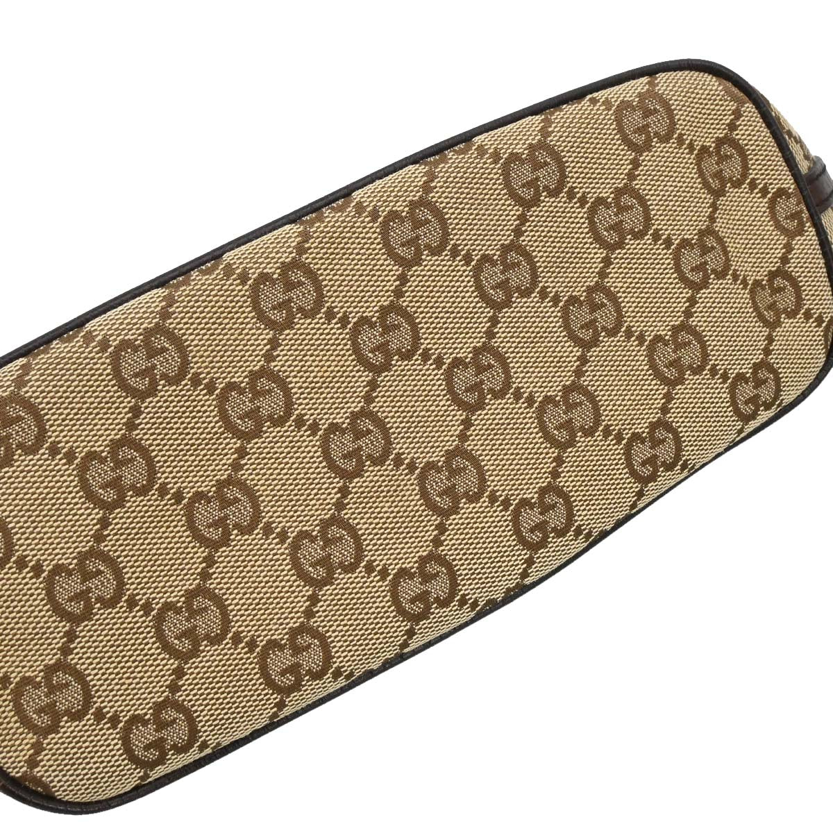 Gucci Beige Brown Canvas GG Handbag