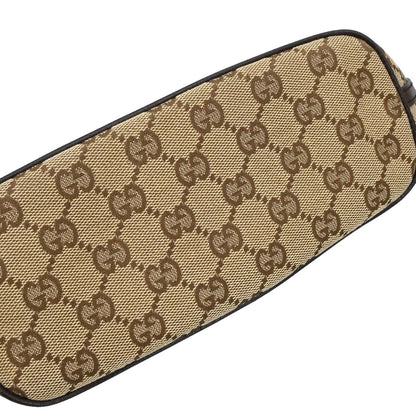 Gucci Beige Brown Canvas GG Handbag