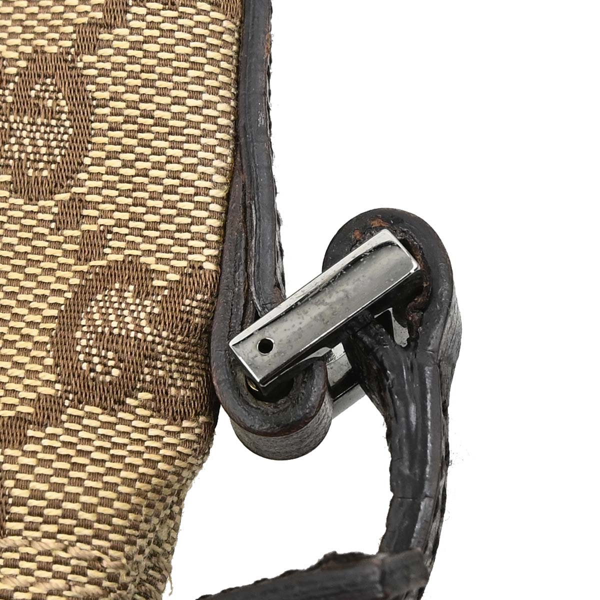 Gucci Beige Brown Canvas GG Handbag