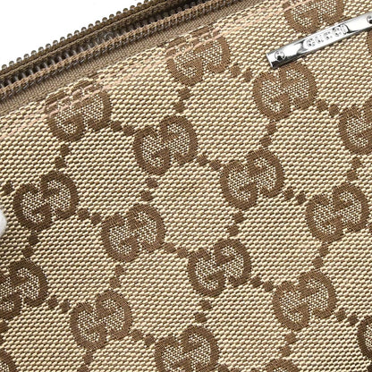 Gucci Beige Bordeaux Canvas GG Handbag