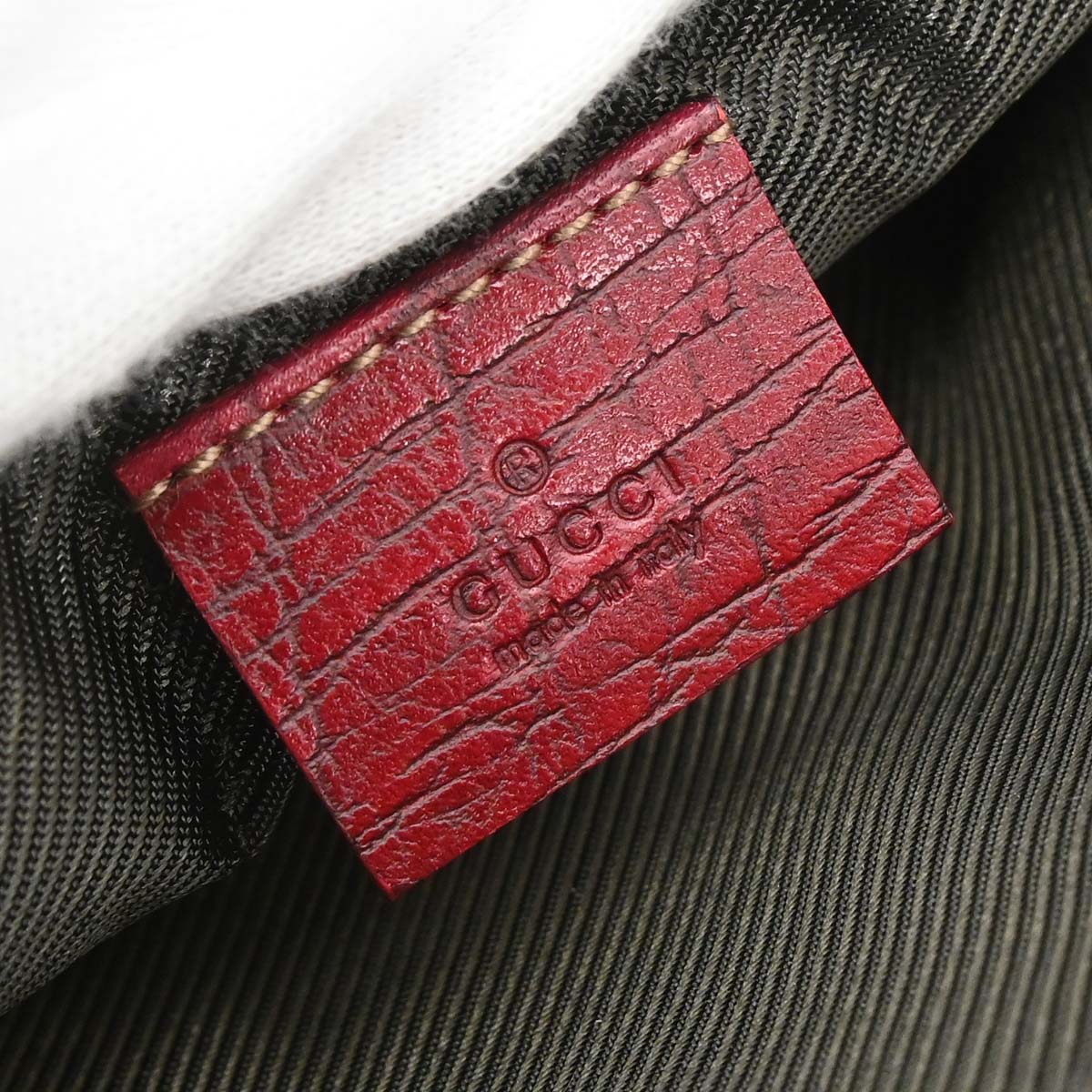 Gucci Beige Bordeaux Canvas GG Handbag