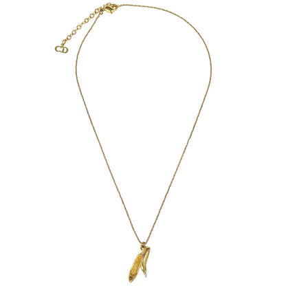 Christian Dior Pumps Necklace Pendant Gold