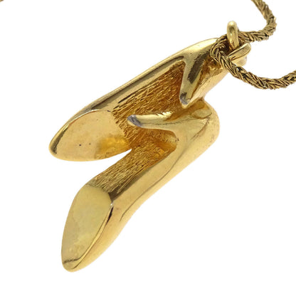 Christian Dior Pumps Necklace Pendant Gold