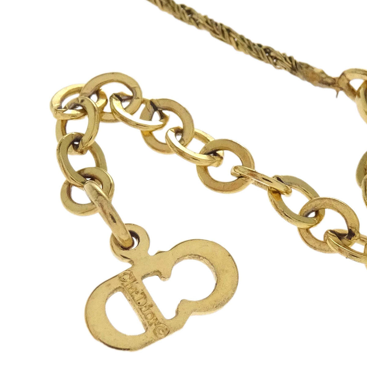 Christian Dior Pumps Necklace Pendant Gold