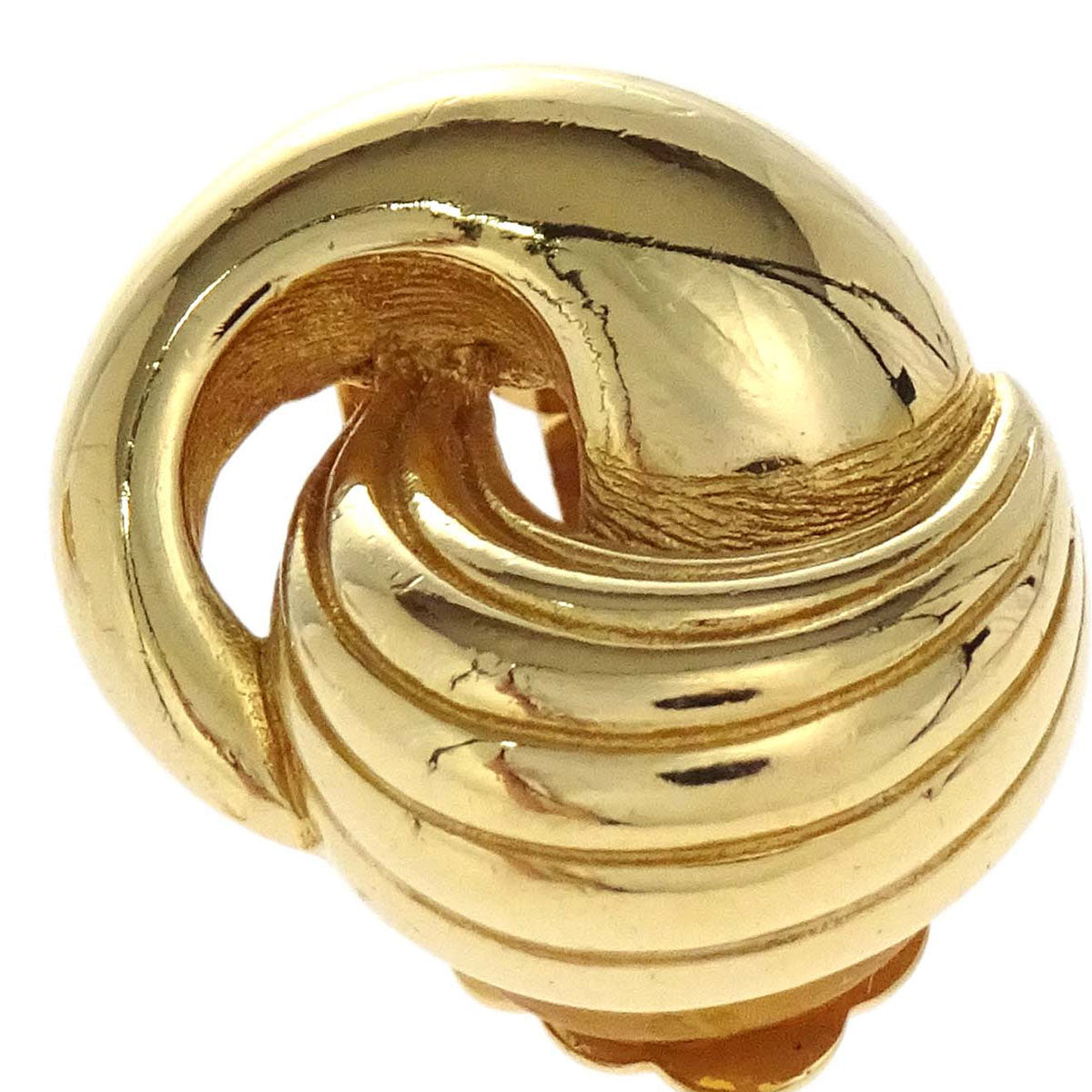 Christian Dior Clip-On Earrings Gold