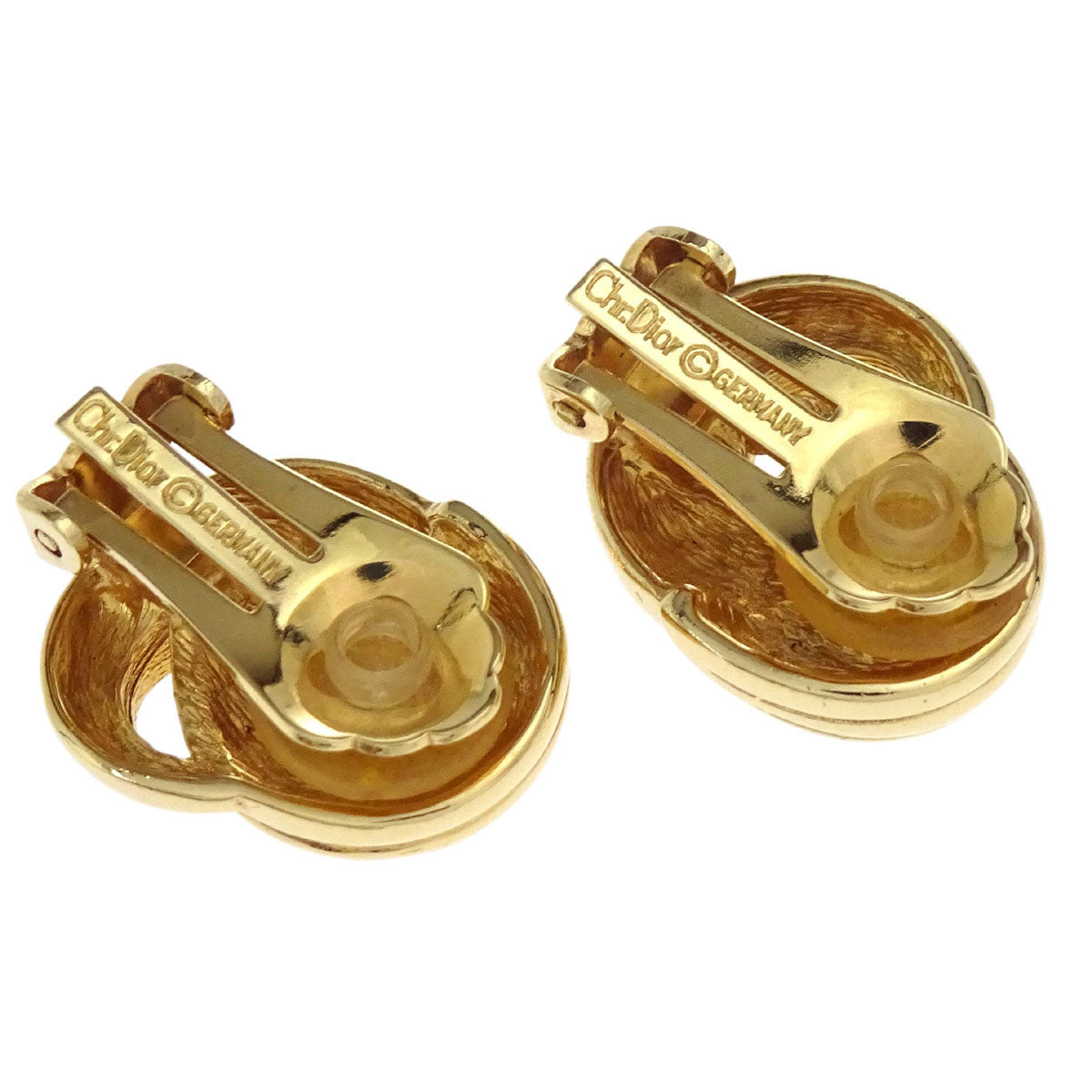 Christian Dior Clip-On Earrings Gold