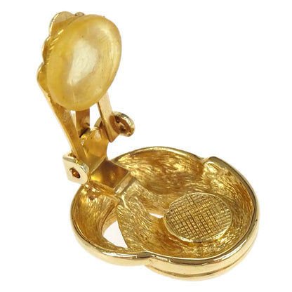 Christian Dior Clip-On Earrings Gold