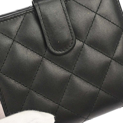Chanel 2012-2013 Black Calfskin Cambon Ligne Bifold Wallet