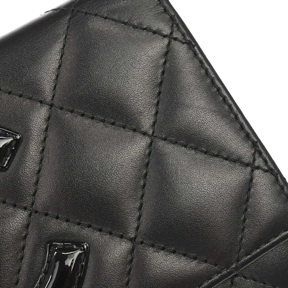 Chanel 2012-2013 Black Calfskin Cambon Ligne Bifold Wallet