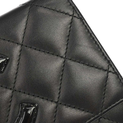 Chanel 2012-2013 Black Calfskin Cambon Ligne Bifold Wallet