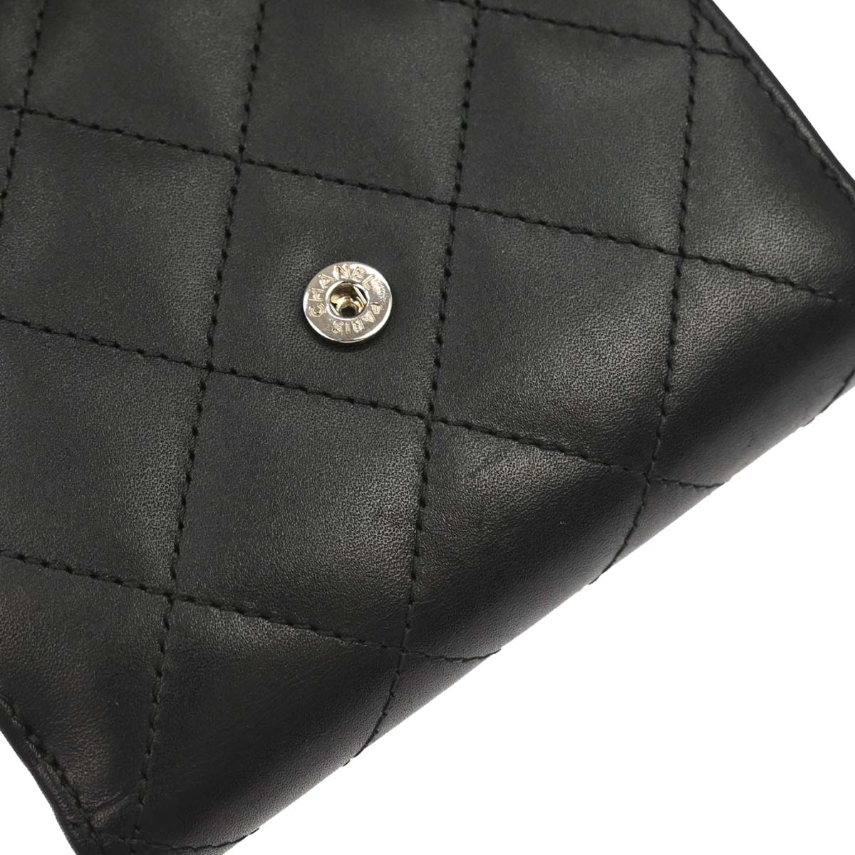 Chanel 2012-2013 Black Calfskin Cambon Ligne Bifold Wallet
