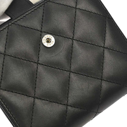 Chanel 2012-2013 Black Calfskin Cambon Ligne Bifold Wallet