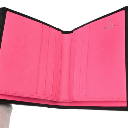 Chanel 2012-2013 Black Calfskin Cambon Ligne Bifold Wallet