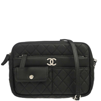 Chanel 2019 Black Lambskin Ultra Pocket Camera Bag