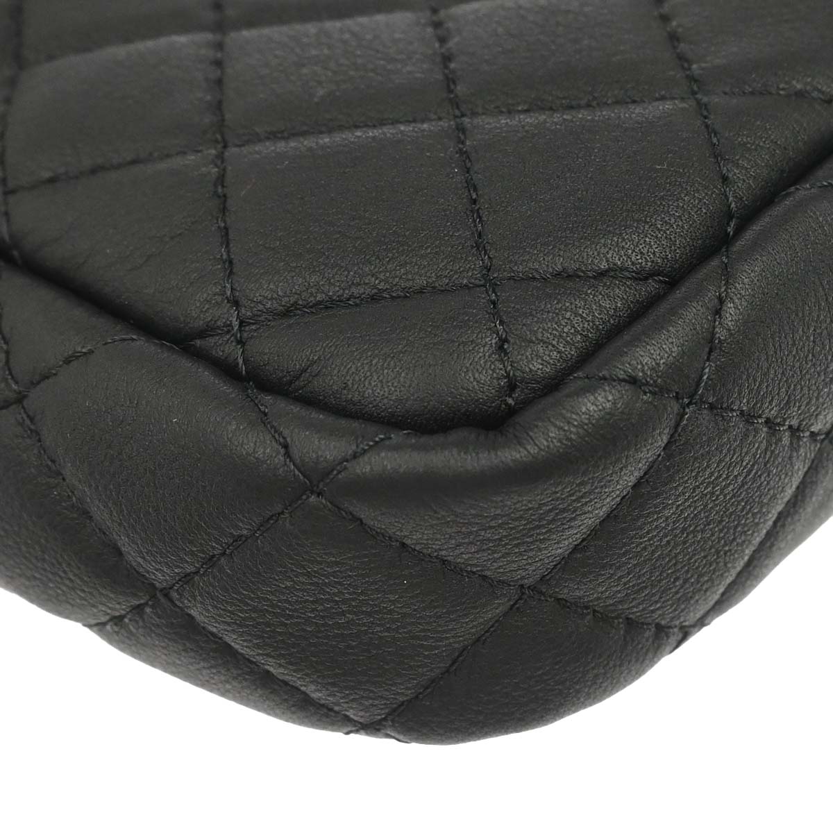Chanel 2019 Black Lambskin Ultra Pocket Camera Bag