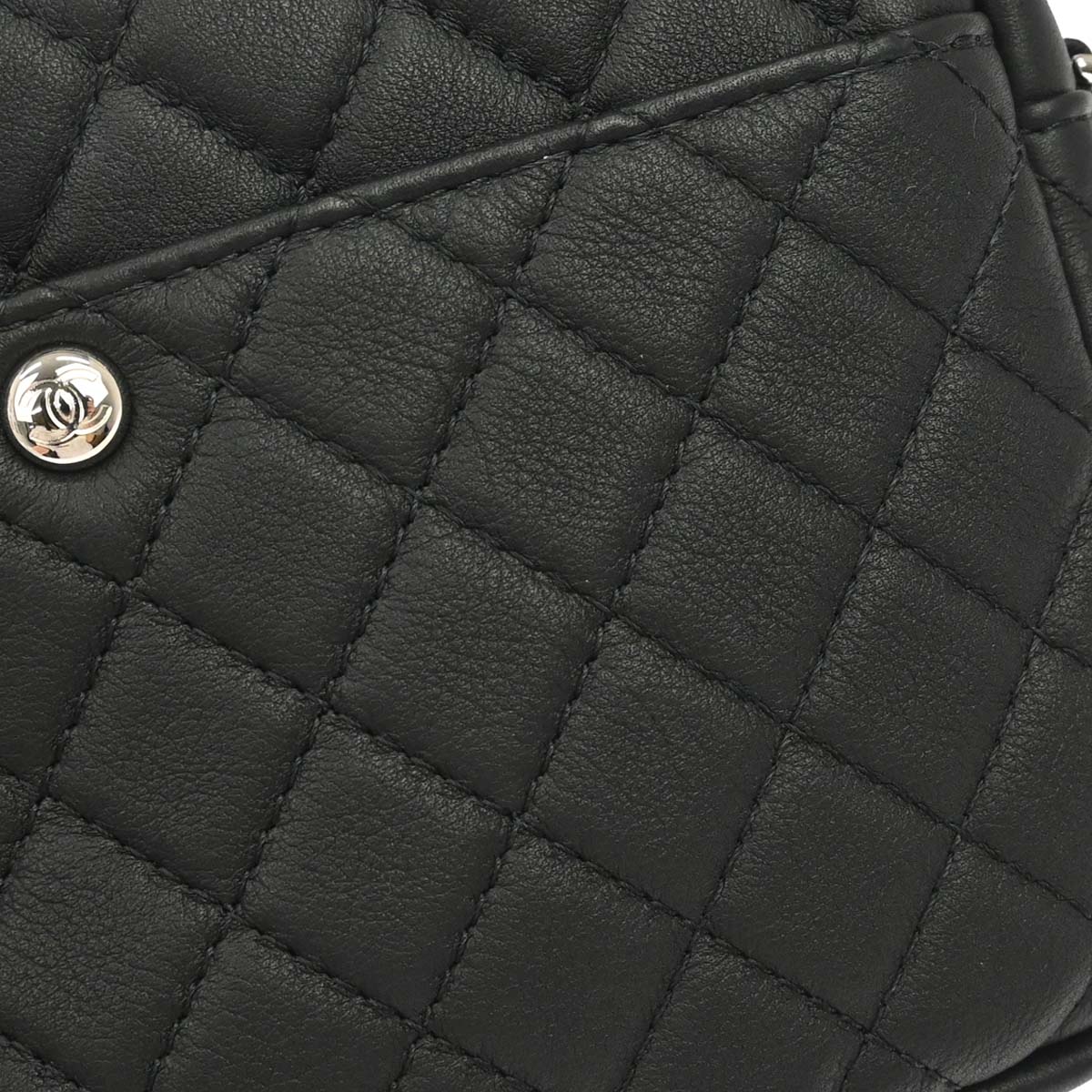 Chanel 2019 Black Lambskin Ultra Pocket Camera Bag
