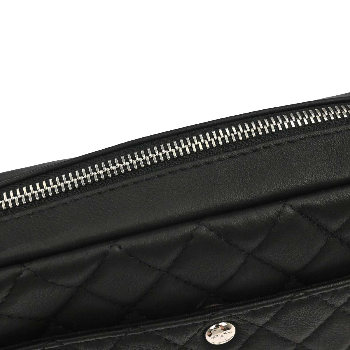 Chanel 2019 Black Lambskin Ultra Pocket Camera Bag