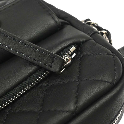 Chanel 2019 Black Lambskin Ultra Pocket Camera Bag