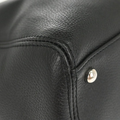 Chanel 2013-2014 Black Calfskin Executive Cerf 2way Shoulder Tote Bag
