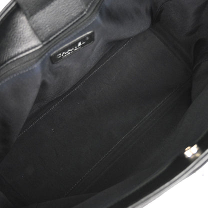 Chanel 2013-2014 Black Calfskin Executive Cerf 2way Shoulder Tote Bag
