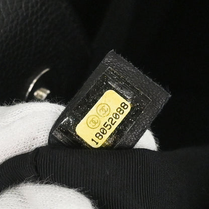 Chanel 2013-2014 Black Calfskin Executive Cerf 2way Shoulder Tote Bag