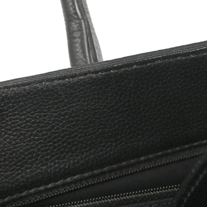 Chanel 2013-2014 Black Calfskin Executive Cerf 2way Shoulder Tote Bag