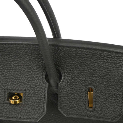 Hermes Black Togo Birkin 25 Handbag