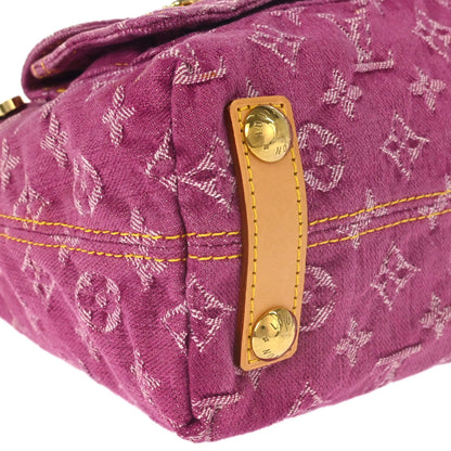 Louis Vuitton Pink Monogram Denim Baggy PM Shoulder Bag M95212