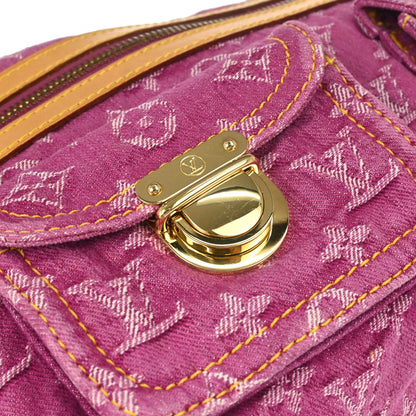 Louis Vuitton Pink Monogram Denim Baggy PM Shoulder Bag M95212