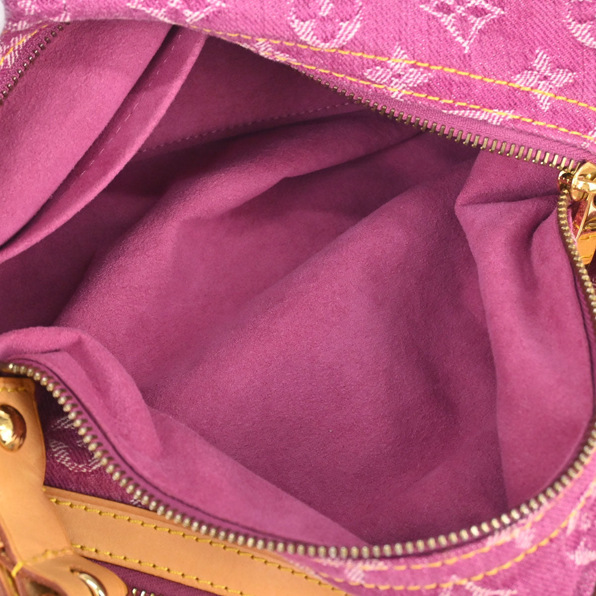 Louis Vuitton Pink Monogram Denim Baggy PM Shoulder Bag M95212