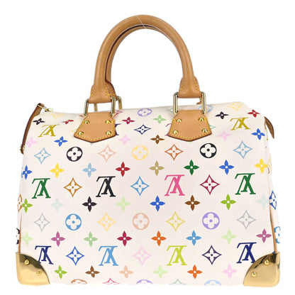 Louis Vuitton White Monogram Multicolor Speedy 30 Handbag M92643
