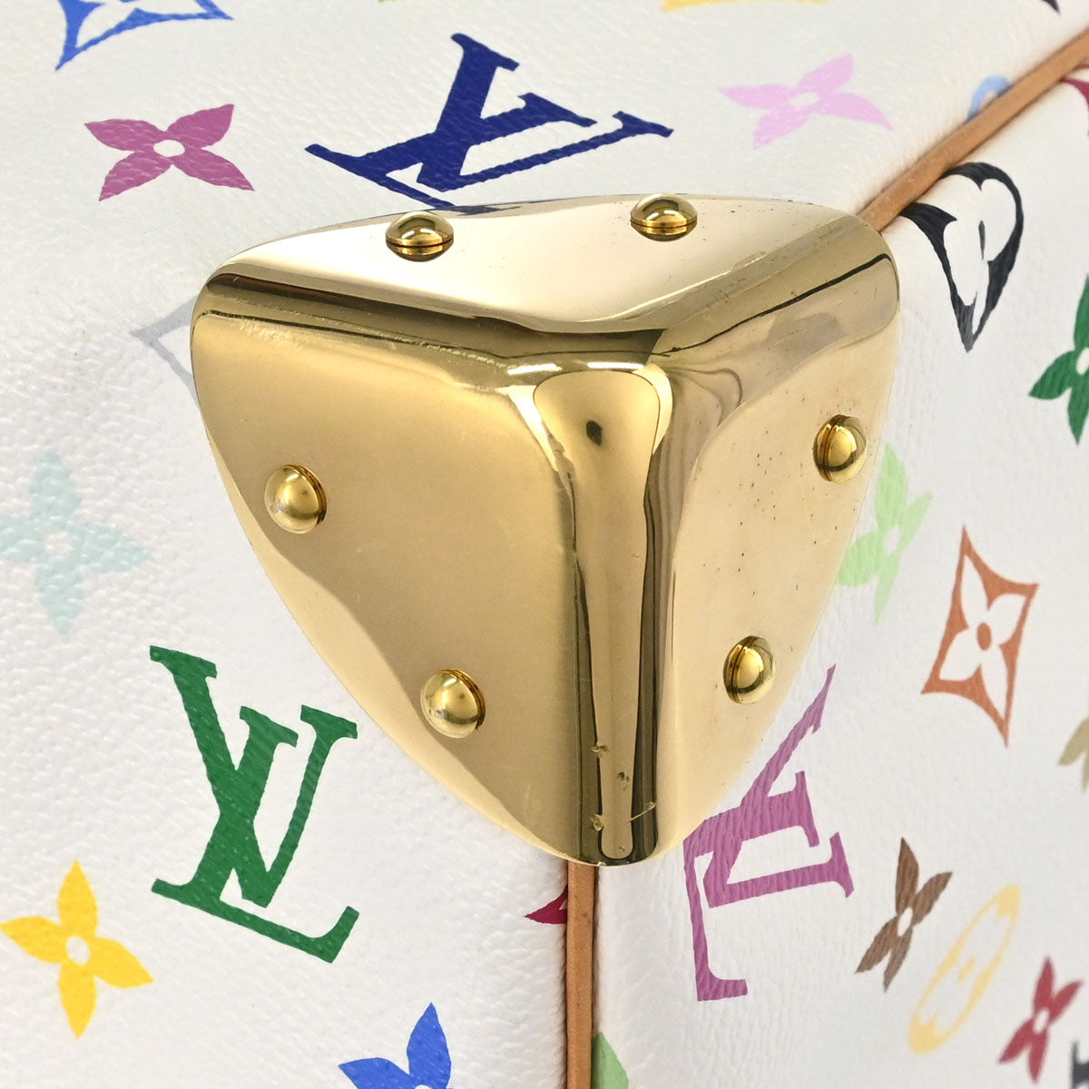 Louis Vuitton White Monogram Multicolor Speedy 30 Handbag M92643