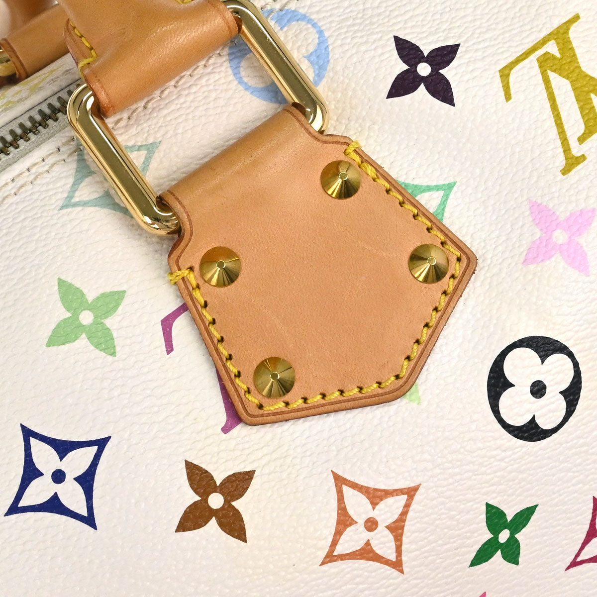 Louis Vuitton White Monogram Multicolor Speedy 30 Handbag M92643