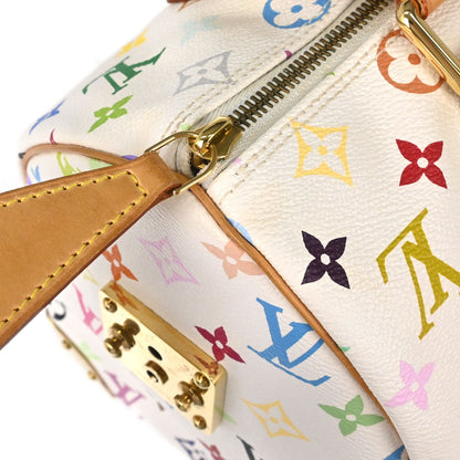 Louis Vuitton White Monogram Multicolor Speedy 30 Handbag M92643