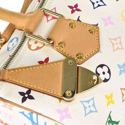 Louis Vuitton White Monogram Multicolor Speedy 30 Handbag M92643