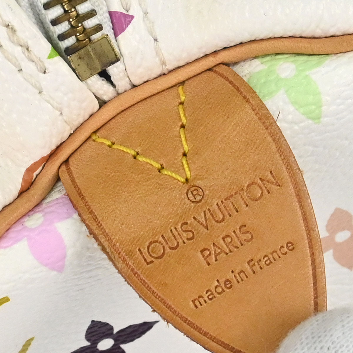 Louis Vuitton White Monogram Multicolor Speedy 30 Handbag M92643