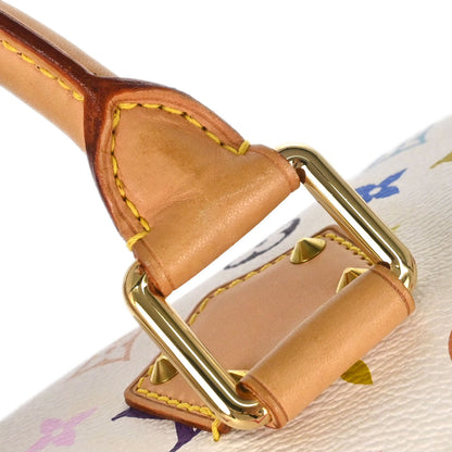 Louis Vuitton White Monogram Multicolor Speedy 30 Handbag M92643