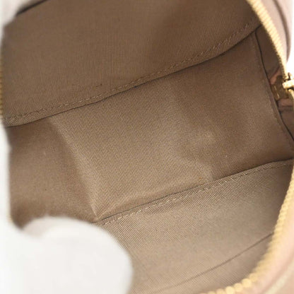 Chanel 2019 Beige Caviar Skin Iridescent Round Shoulder Bag