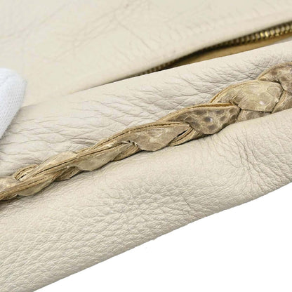 Bottega Veneta * Beige Python Cervo Hobo Handbag