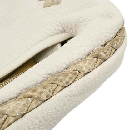 Bottega Veneta * Beige Python Cervo Hobo Handbag