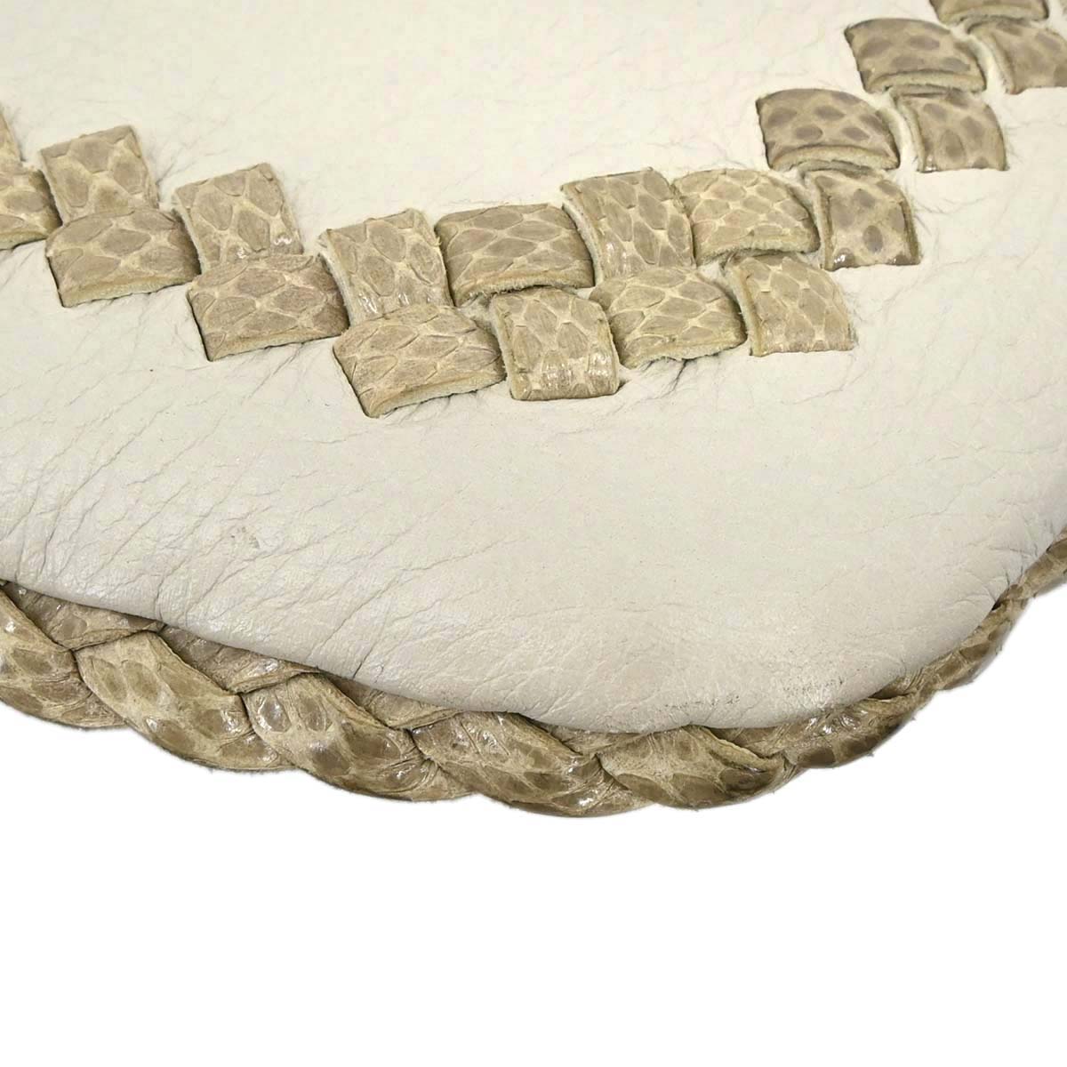 Bottega Veneta * Beige Python Cervo Hobo Handbag
