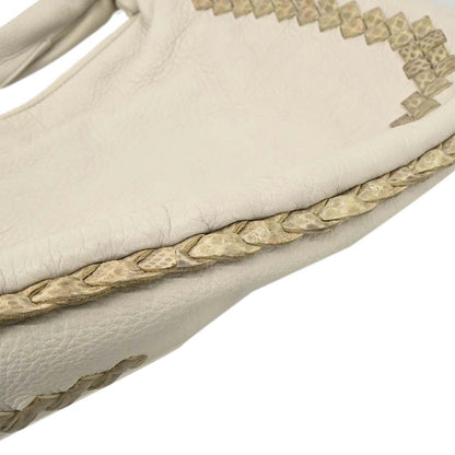 Bottega Veneta * Beige Python Cervo Hobo Handbag