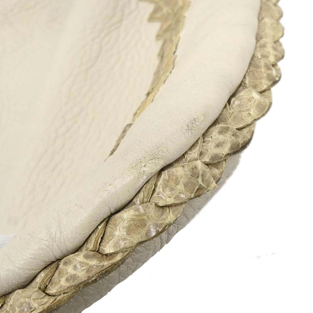 Bottega Veneta * Beige Python Cervo Hobo Handbag